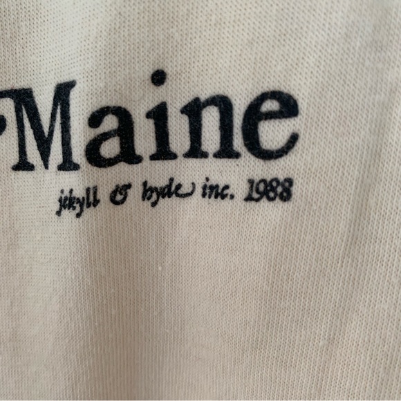 VTG Bar Harbor Maine tee shirt L XL XXL 80s 1988 Jekyll & Hyde inc tourism - Picture 4 of 4
